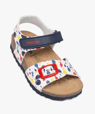 Sandales imprimées à scratch et à boucle bébé garçon - Geox vue5 - GEOX - GEMO