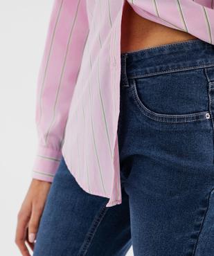 Pantacourt en jean coupe slim femme vue2 - GEMO(FEMME PAP) - GEMO