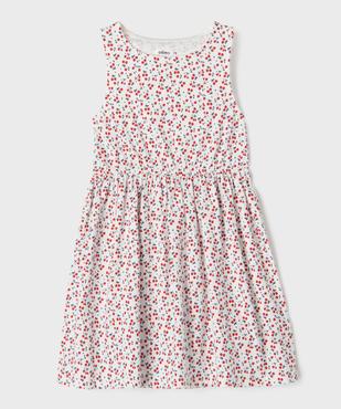 Robe sans manches à motifs fleuris fille vue1 - GEMO
