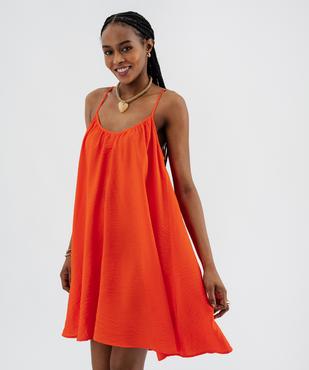 Robe courte à fines bretelles femme vue1 - GEMO 4G FEMME - GEMO