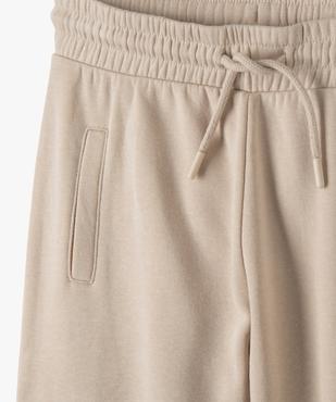 Pantalon de jogging fille avec poches à rabat vue2 - GEMO (JUNIOR) - GEMO