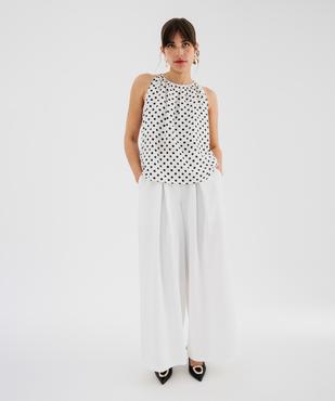 Blouse sans manches en viscose à pois femme vue5 - GEMO 4G FEMME - GEMO