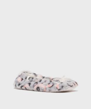 Chaussons ballerines en velours souple femme vue2 - GEMO(HOMWR FEM) - GEMO