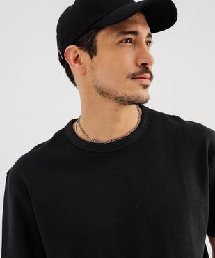 Tee-shirt manches courtes en maille gaufrée homme vue2 - GEMO 4G HOMME - GEMO