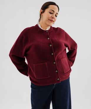 Gilet avec col chemise femme grande taille vue4 - GEMO (G TAILLE) - GEMO