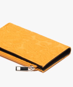 Portefeuille femme avec motifs fleuris embossés vue2 - GEMO (ACCESS) - GEMO