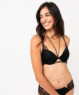 Soutien-gorge push-up à armatures en dentelle vue1 - GEMO(HOMWR FEM) - GEMO