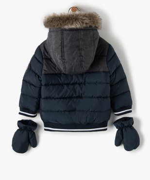 Blouson bébé garçon avec moufles amovibles - Lulu Castagnette vue4 - LULUCASTAGNETTE - GEMO