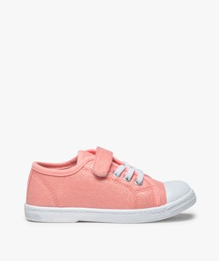 Tennis fille en toile pailletée et bout renforcé vue1 - GEMO (ENFANT) - GEMO