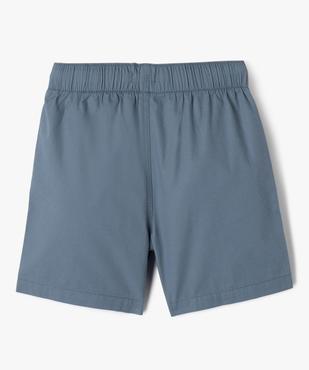 Bermuda en toile légère à taille élastiquée garçon vue3 - GEMO (ENFANT) - GEMO