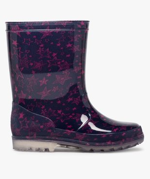 Bottes de pluie fille à motifs étoiles vue1 - GEMO (ENFANT) - GEMO