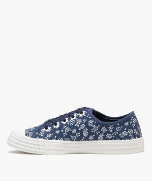 Baskets en toile à épaisse semelle et bout recouvert femme vue4 - FOLLOW ME G4G - GEMO