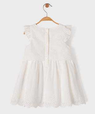 Robe de cérémonie brodée bébé fille vue3 - GEMO(BEBE DEBT) - GEMO