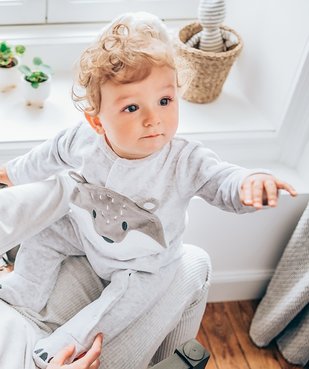 Pyjama bébé en velours motif renard vue6 - GEMO(BEBE DEBT) - GEMO
