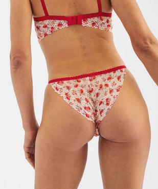 Culotte en dentelle femme vue3 - GEMO(HOMWR FEM) - GEMO