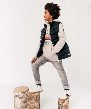 Sweat garçon à capuche en molleton chaud imprimé vue5 - GEMO (JUNIOR) - GEMO