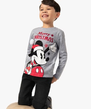 Tee-shirt garçon avec motif Mickey - Disney vue1 - DISNEY DTR - GEMO