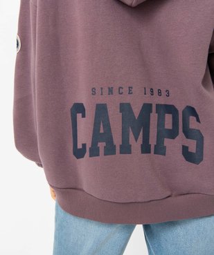Sweat femme zippé à capuche - Camps United vue5 - CAMPS UNITED - GEMO