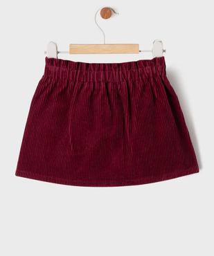 Jupe courte en velours côtelé bébé fille - LuluCastagnette vue4 - LULUCASTAGNETTE - GEMO