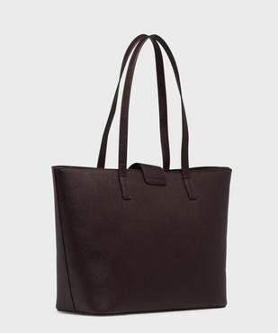 Sac cabas rigide en matière texturée femme vue3 - GEMO (ACCESS) - GEMO