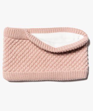 Écharpe snood bébé fille à doublure polaire chaude vue1 - GEMO(BEBE DEBT) - GEMO