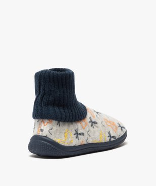 Chaussons garçon boots en velours et col chaussette vue4 - Nikesneakers C4G GARCON - Nikesneakers
