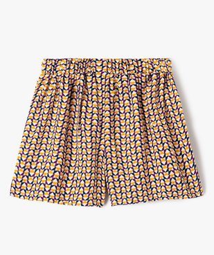 Short fluide imprimé fille vue3 - GEMO (ENFANT) - GEMO