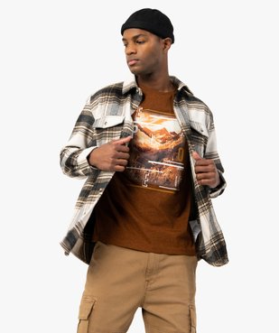 Tee-shirt homme avec motif grands espaces vue1 - GEMO (HOMME) - GEMO