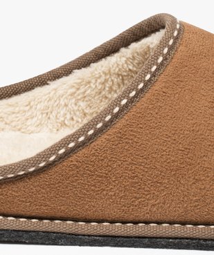 Chaussons homme mules couvrantes en suédine unie vue6 - GEMO(HOMWR HOM) - GEMO