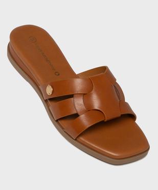 Mules à talon compensé et brides entrelacées femme - LuluCastagnette vue6 - LULUCASTAGNETTE - GEMO