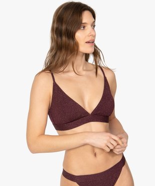 Haut de maillot de bain femme triangle vue1 - GEMO (PLAGE) - GEMO