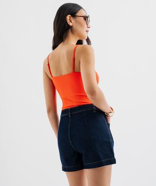 Body à fines bretelles femme vue4 - GEMO(FEMME PAP) - GEMO