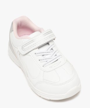 Baskets fille bicolores avec fermeture scratch vue5 - GEMO (ENFANT) - GEMO