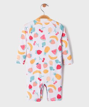 Maillot de bain combinaison à motifs fruits bébé fille vue4 - GEMO(BEBE DEBT) - GEMO