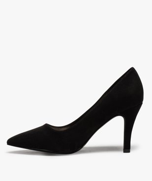 Escarpins femme unis à talon aiguille coupe pied large vue3 - GEMO(URBAIN) - GEMO