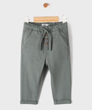 Pantalon chino avec taille ajustable bébé garçon vue1 - GEMO(BEBE DEBT) - GEMO