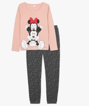 Pyjama femme imprimé Mickey et Minnie - Disney vue4 - DISNEY DTR - GEMO
