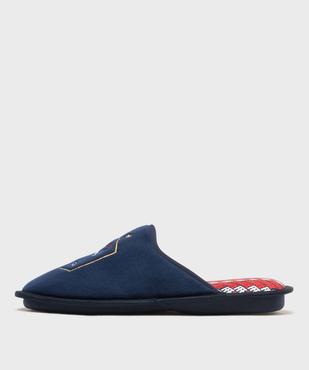 Chaussons mules en volume imprimé football homme - FFF vue3 - FFF - GEMO