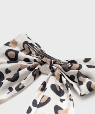 Barrette cheveux avec noeud à motif léopard vue2 - GEMO (ACCESS) - GEMO