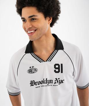 Tee-shirt de sport manches courtes en maille légère homme vue2 - GEMO (HOMME) - GEMO