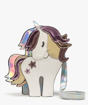 Sac fille multicolore à motif licorne vue1 - GEMO (ENFANT) - GEMO