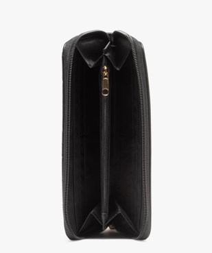 Portefeuille femme zippé au matelassage graphique vue3 - Nikesneakers (ACCESS) - Nikesneakers