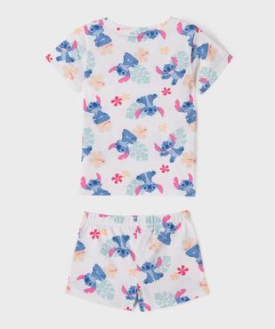Pyjashort en coton à motif Stitch fille - Disney vue3 - LILO & STITCH - GEMO