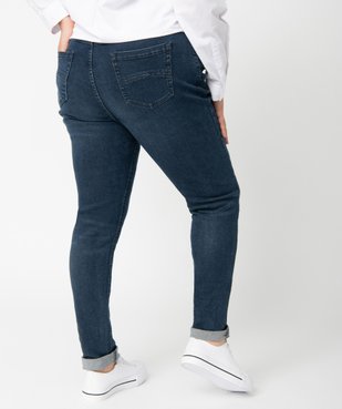 Jean femme grande taille coupe Slim taille normale confort + vue3 - GEMO (G TAILLE) - GEMO