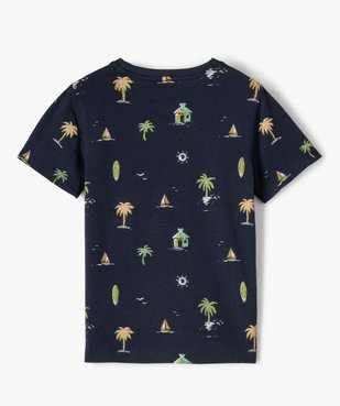 Tee-shirt garçon imprimé océan à manches courtes vue3 - GEMO (ENFANT) - GEMO