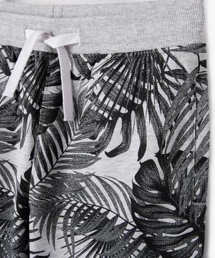 Bermuda en maille imprimé avec ceinture élastique garçon vue2 - GEMO (JUNIOR) - GEMO