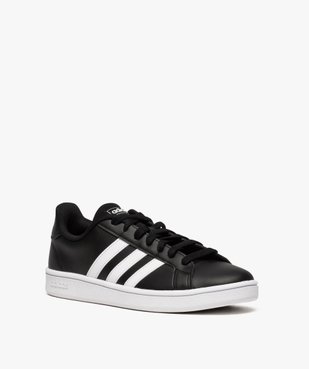 Baskets homme bicolores à lacets - Adidas Grand Court Base vue2 - ADIDAS - GEMO
