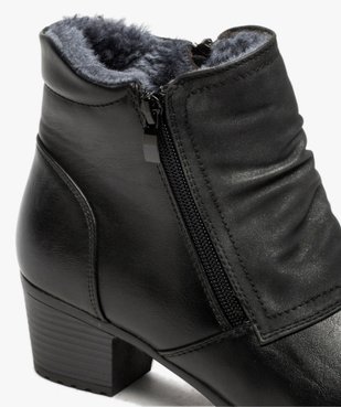 Boots femme confort à talon avec doublure douce vue6 - GEMO (CONFORT) - GEMO