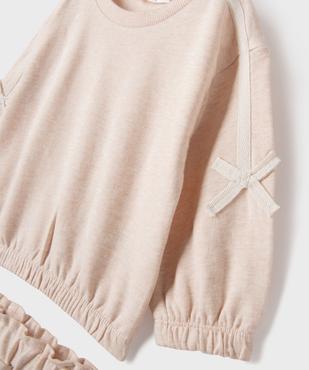 Ensemble 2 pièces sweat + pantalon de jogging bébé fille vue2 - GEMO 4G BEBE - GEMO