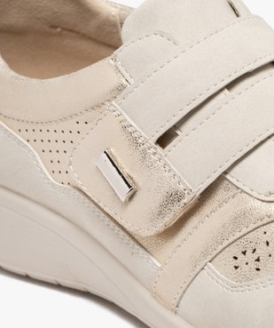 Derbies confort look sport à bride scratch femme vue6 - G'FLEX - GEMO